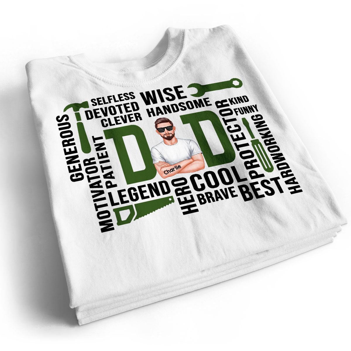 Dad The Man The Legend Definition Word Art Cool Gift For Dad Personalized Shirt