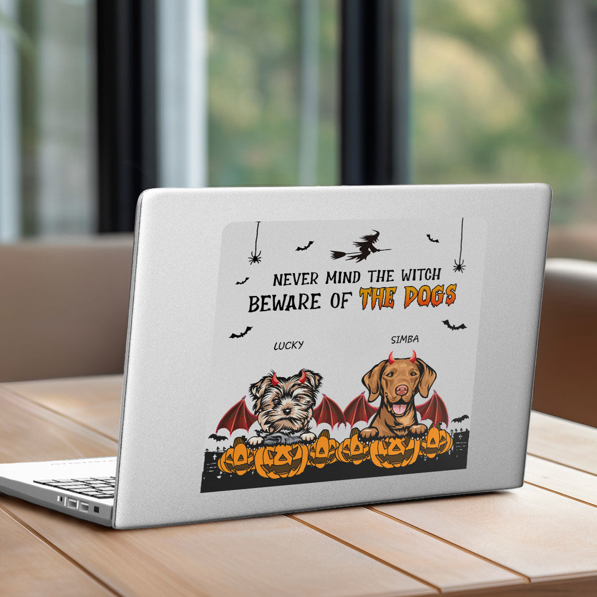 Little Monsters On Board Devil Dogs Halloween Decor Personalized Decal
