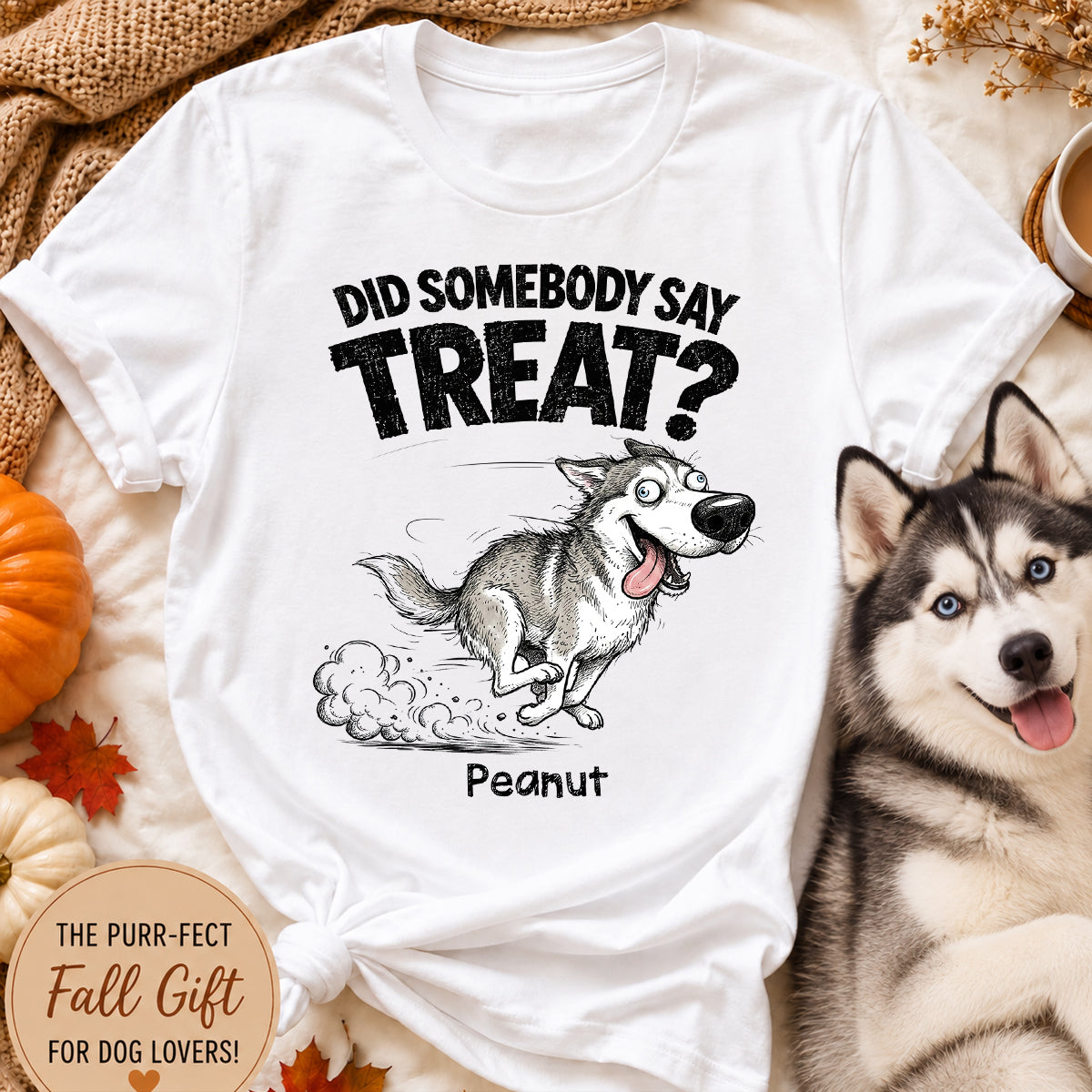 Did Somebody Say Walk Zoomies Quirky Dog Portrait From Your Pet Photo - Personalized Shirt - Funny Gift For Dog Lover