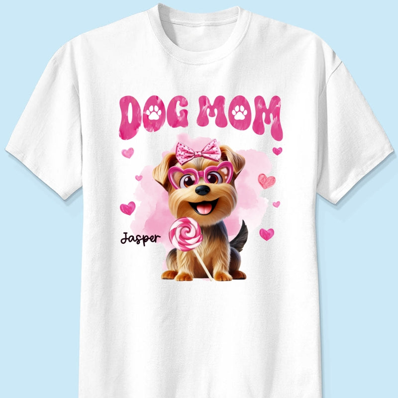 Funny Cartoon Dogs Dog Mom Personalized Shirt,  Gift For Dog Lovers, Dog Moms