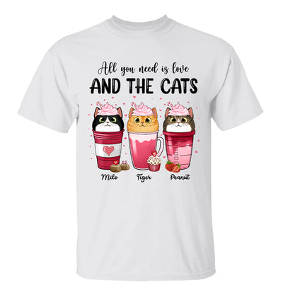 Cats Coffee Cat Mom Personalized Shirt