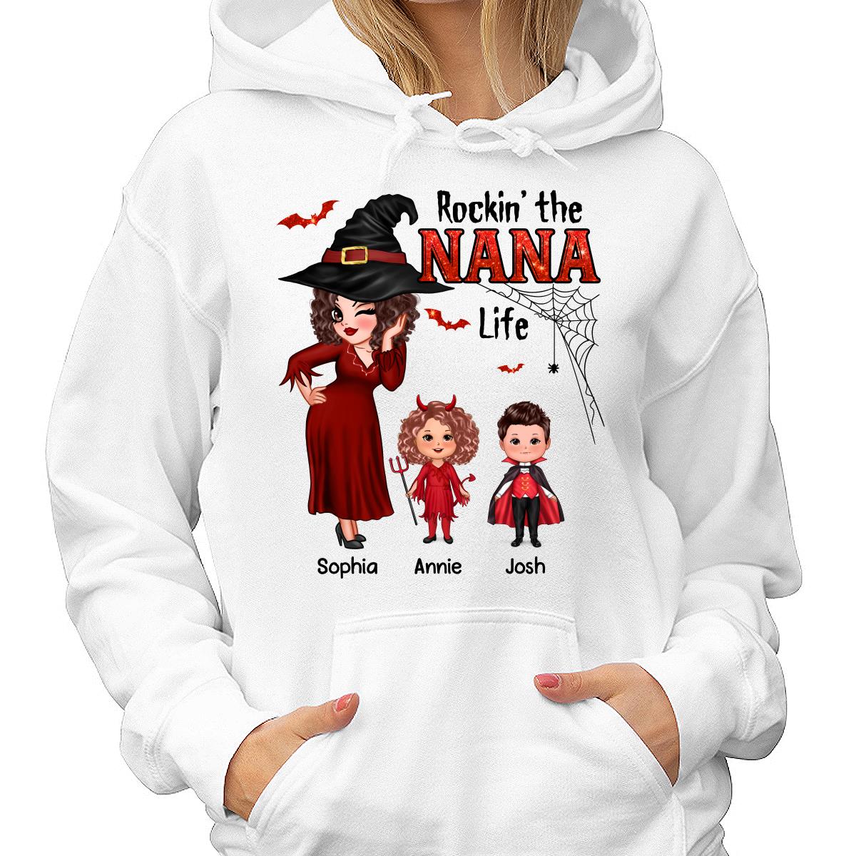 Pretty Grandma Mom Halloween Rockin‘ The Grandma Mom Life Shirt