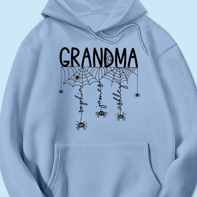 Halloween Grandma Mom Spooky Spiders - Personalized Shirt