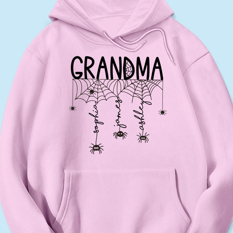 Halloween Grandma Mom Spooky Spiders - Personalized Shirt