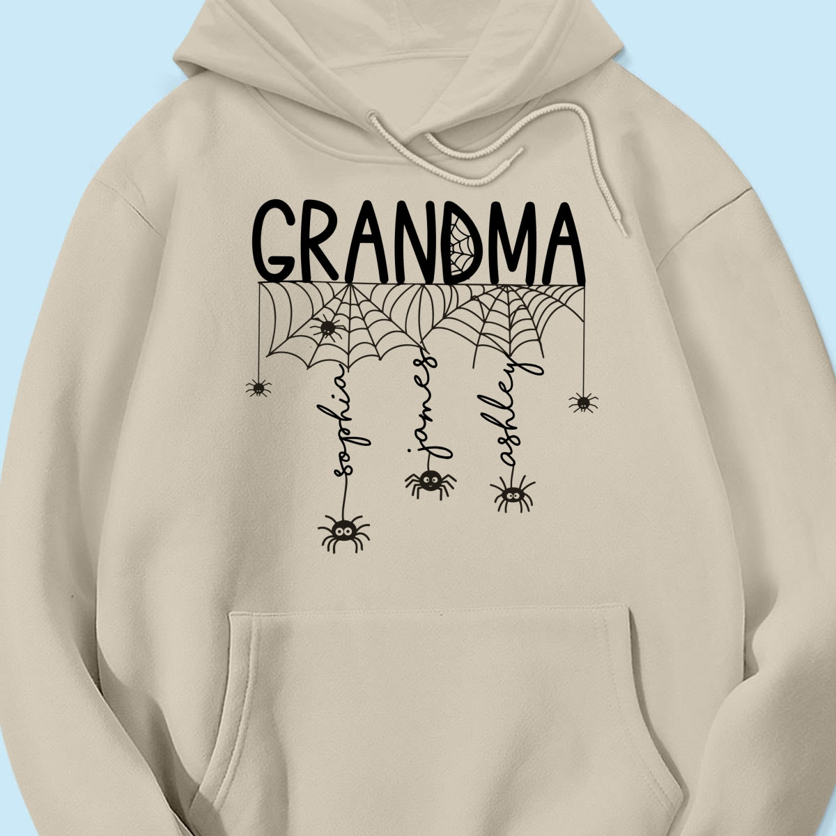 Halloween Grandma Mom Spooky Spiders - Personalized Shirt