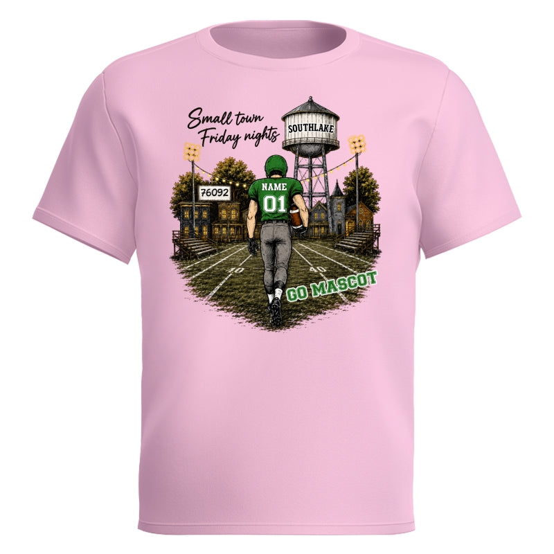 Custom Town Name & Zip Code - Personalized Shirt - Game Day Shirt for Football Mom, Football Mama