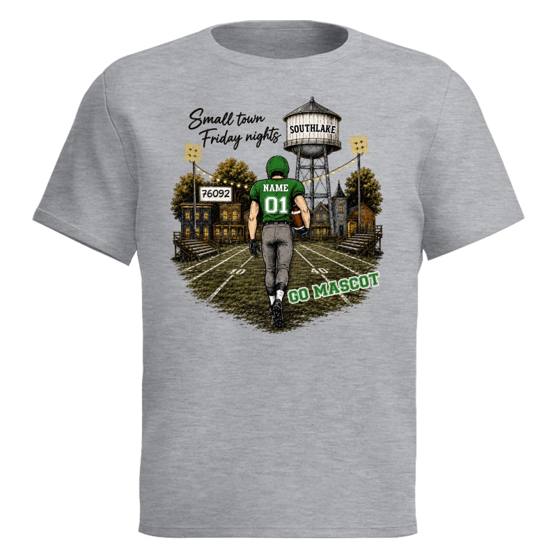 Custom Town Name & Zip Code - Personalized Shirt - Game Day Shirt for Football Mom, Football Mama