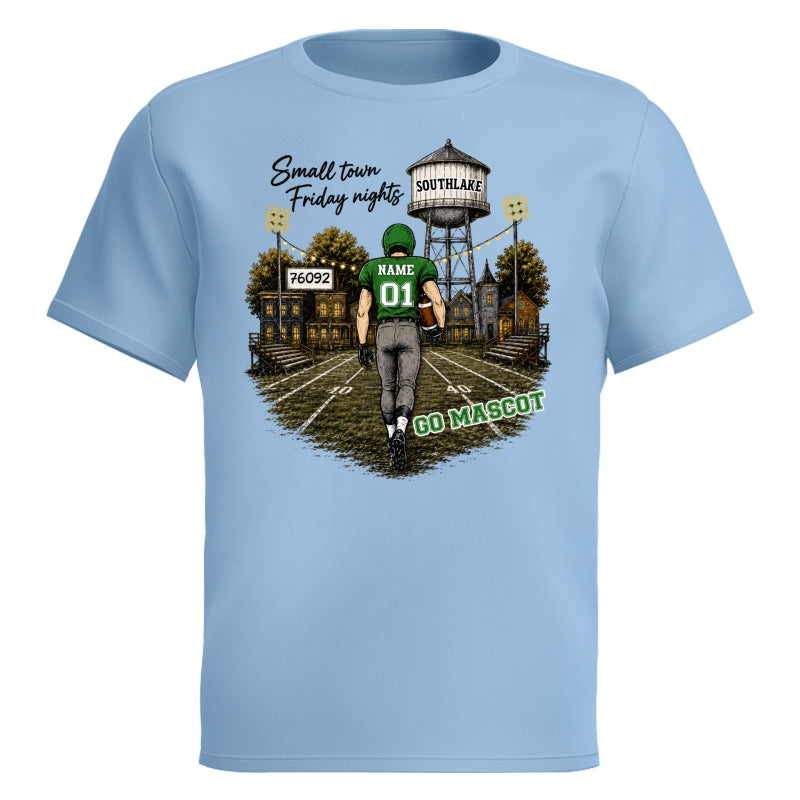 Custom Town Name & Zip Code - Personalized Shirt - Game Day Shirt for Football Mom, Football Mama