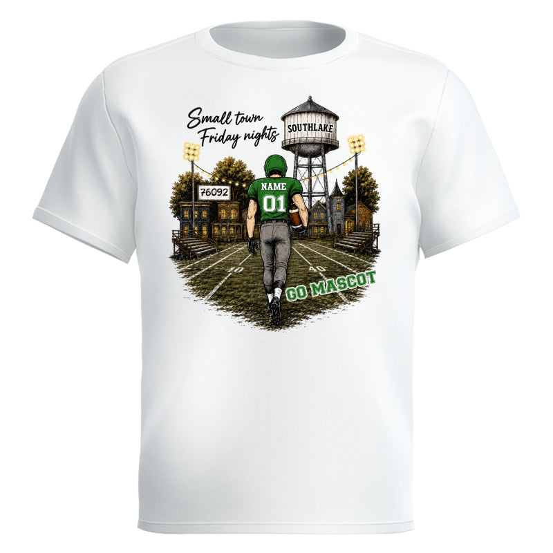 Custom Town Name & Zip Code - Personalized Shirt - Game Day Shirt for Football Mom, Football Mama