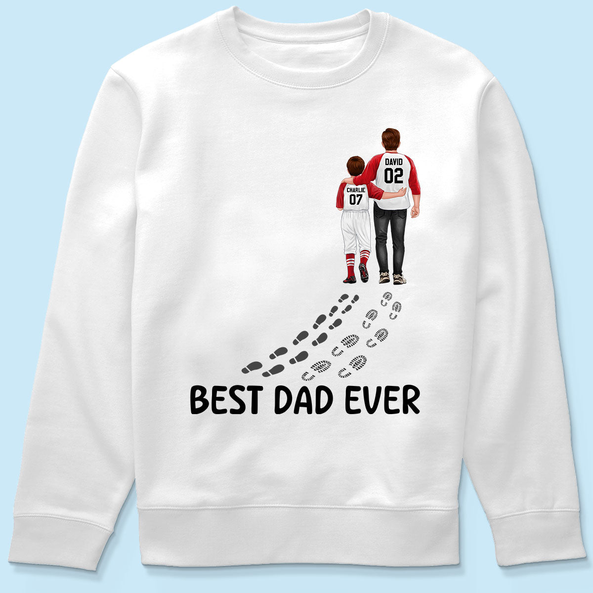 Baseball Dad And Daughter Son You Never Walk Alone Personalized Shirt