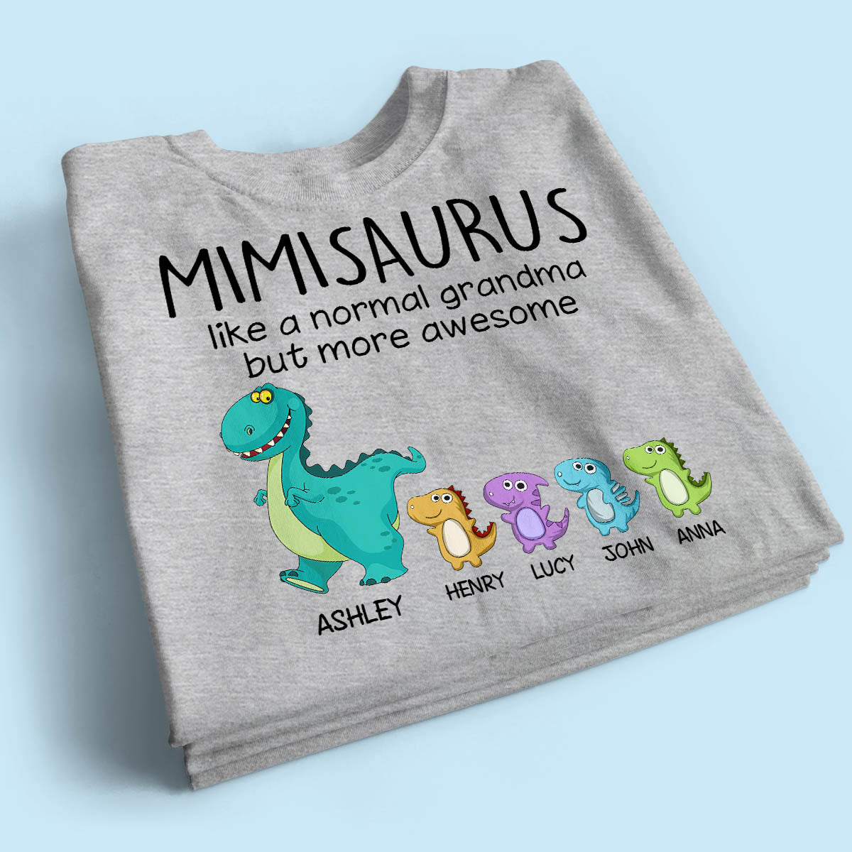 Grandmasaurus And Kids Personalized Shirt