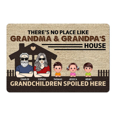No Place Like Grandparents‘ House Doll Kids Personalized Doormat