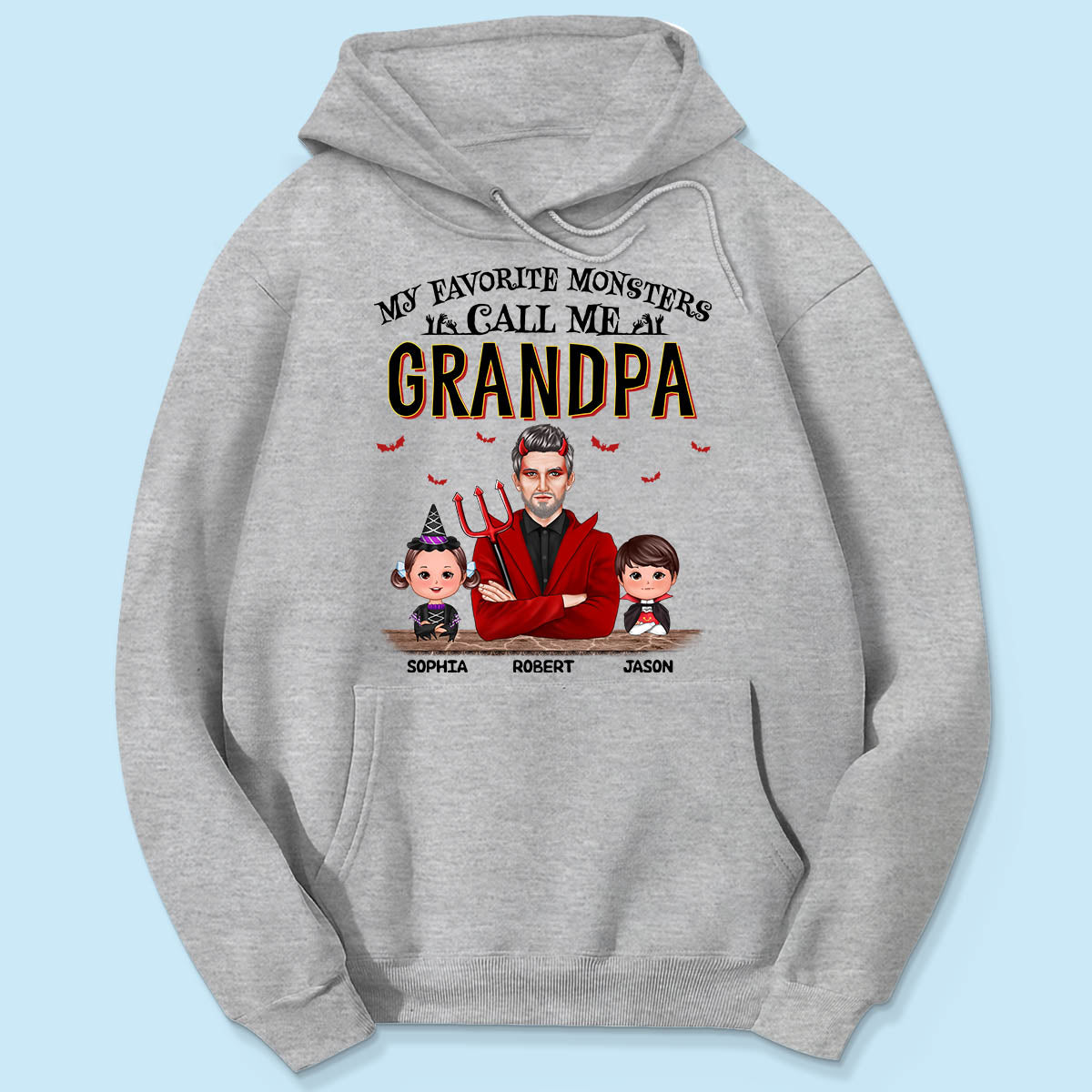 Halloween Favorite Monsters Call Me Dad Grandpa Personalized Shirt