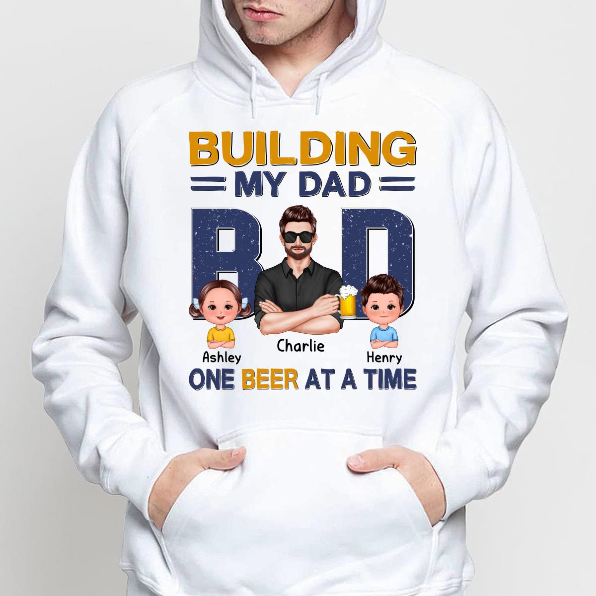 Building My Dad Bod One Beer At A Time Personalized Shirt