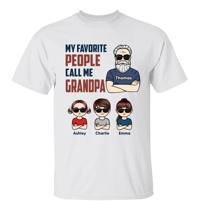 My Favorite People Call Me Dad Grandpa Man And Kids Personalized Shirt