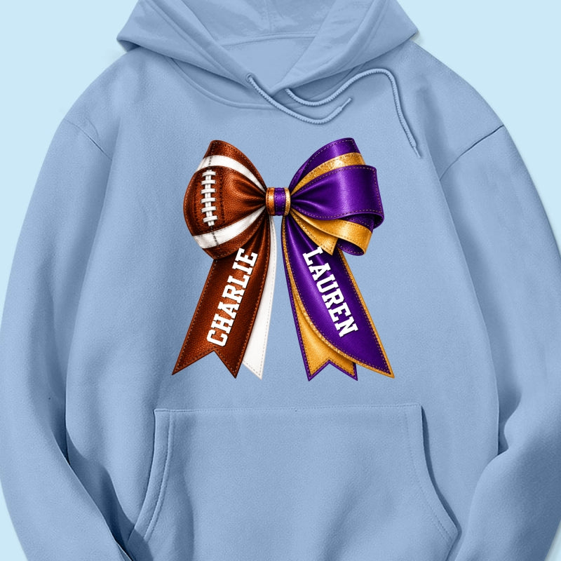 Custom Football & Cheer Name - Personalized Shirt - Game Day Shirt, Football Girlfriend Shirt, Cheer Mom Shirt