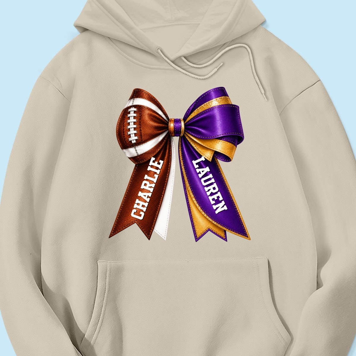 Custom Football & Cheer Name - Personalized Shirt - Game Day Shirt, Football Girlfriend Shirt, Cheer Mom Shirt