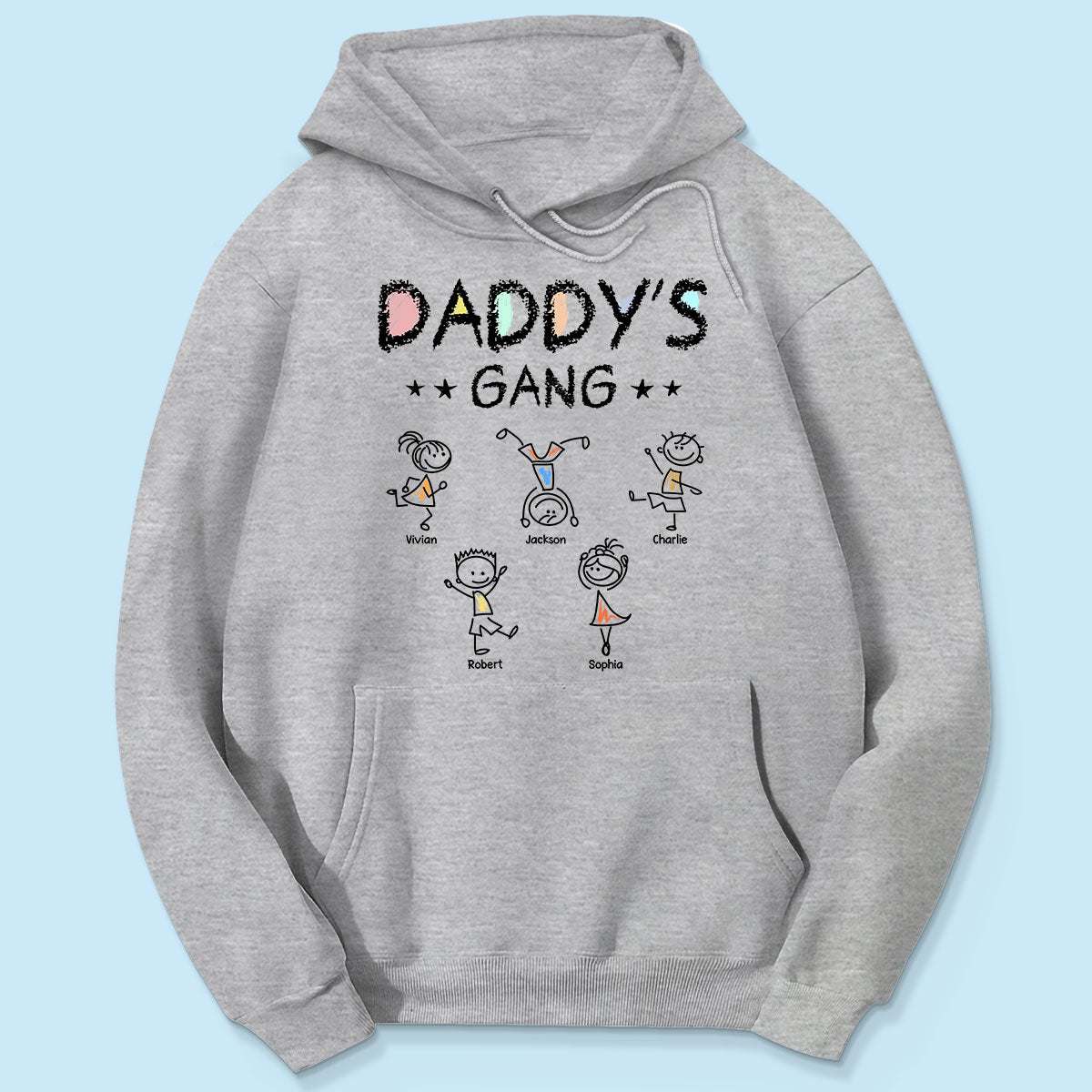 Crayon Daddy‘s Gang Personalized Shirt, Gift For Dad, For Grandpa