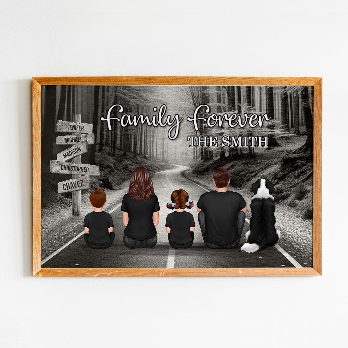 Family Road Personalized Poster, Gift, Father's Day Gift