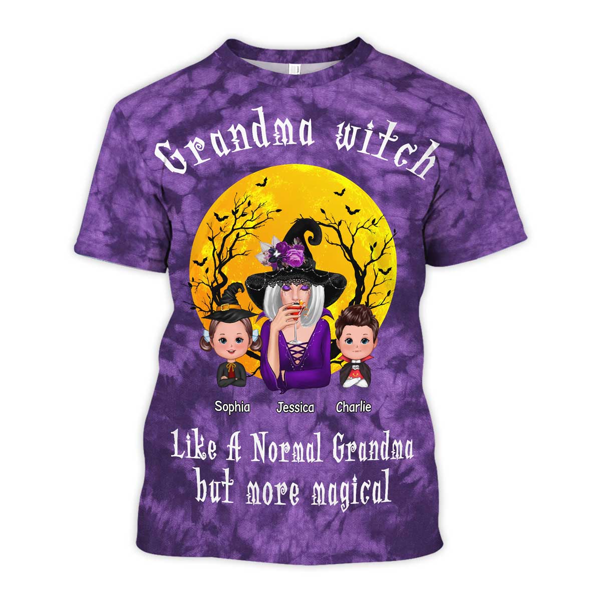Grandma Witch More Magical Halloween Personalized Shirt, Perfect Costume For Grandma
