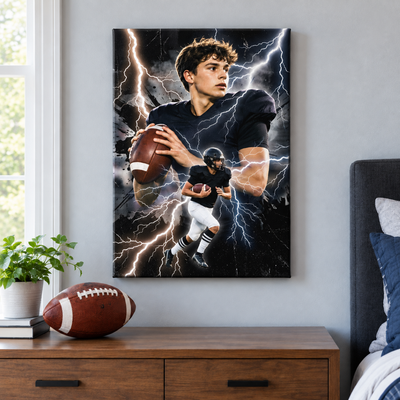 Trending Bootleg Sport Photos Insert - Personalized Canvas - Gift For Boy, Girl