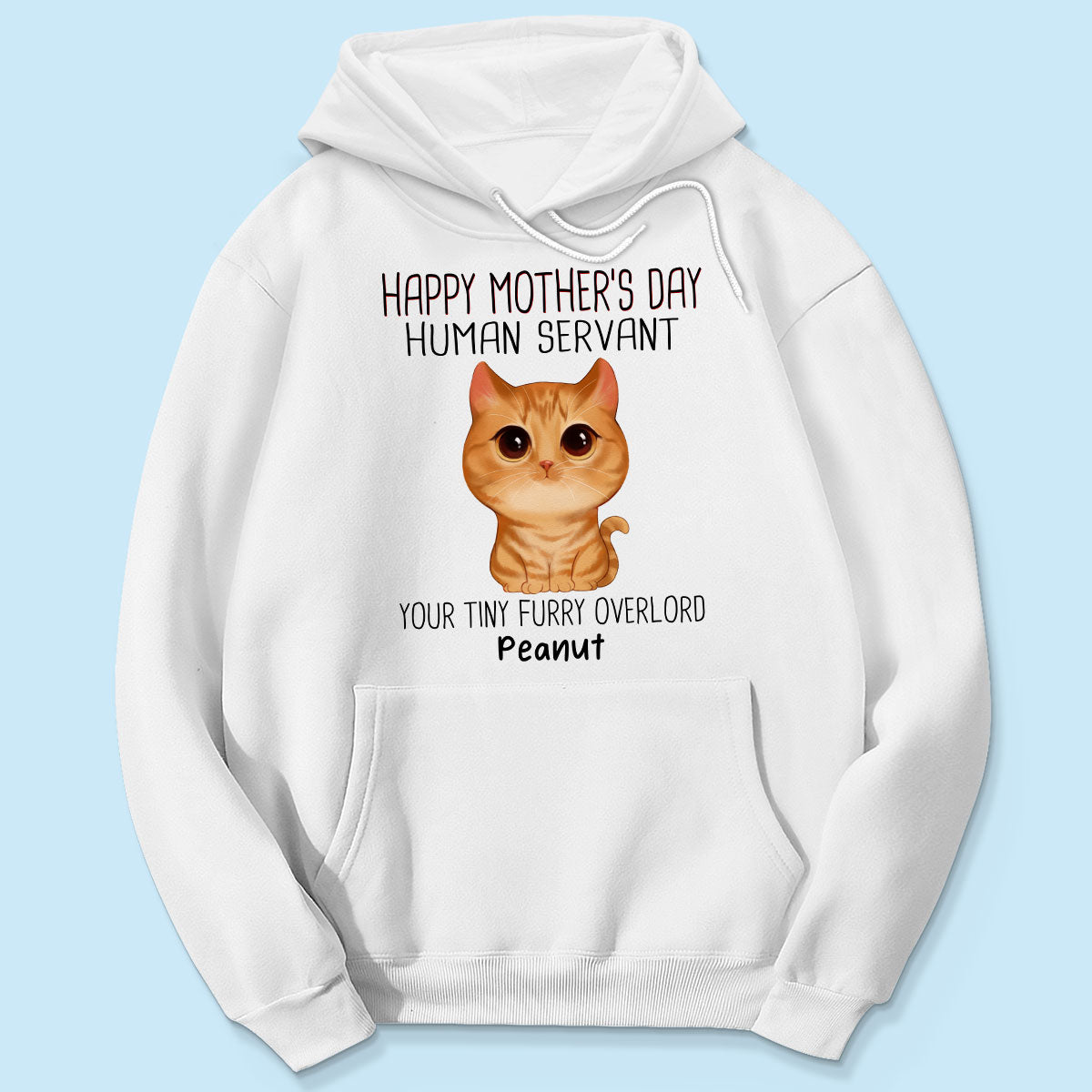 Watercolor Cute Cats Happy Mother‘s Day Cat Human Servant Personalized Shirt