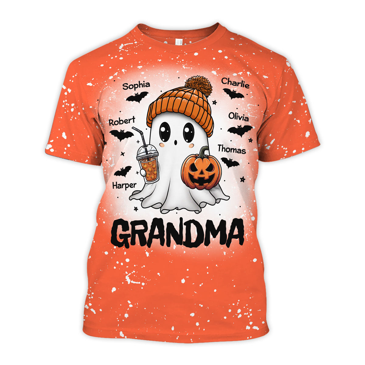 Boo Grandma Fall Season Halloween Personalized 3D Shirt