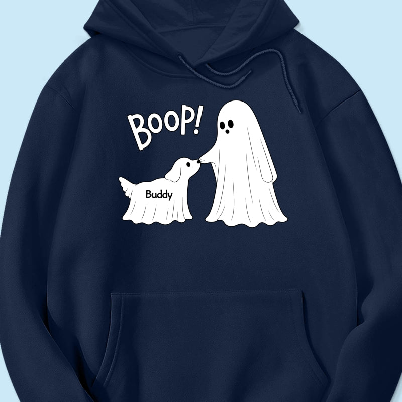 Cute Funny Ghost Boo-p Dog - Personalized Shirt - Halloween Shirt For Dog Lovers