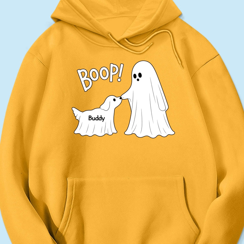 Cute Funny Ghost Boo-p Dog - Personalized Shirt - Halloween Shirt For Dog Lovers