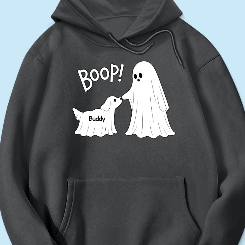 Cute Funny Ghost Boo-p Dog - Personalized Shirt - Halloween Shirt For Dog Lovers