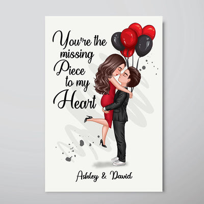 Hugging Couple Gift For Him Gift For Her Personalized Poster
