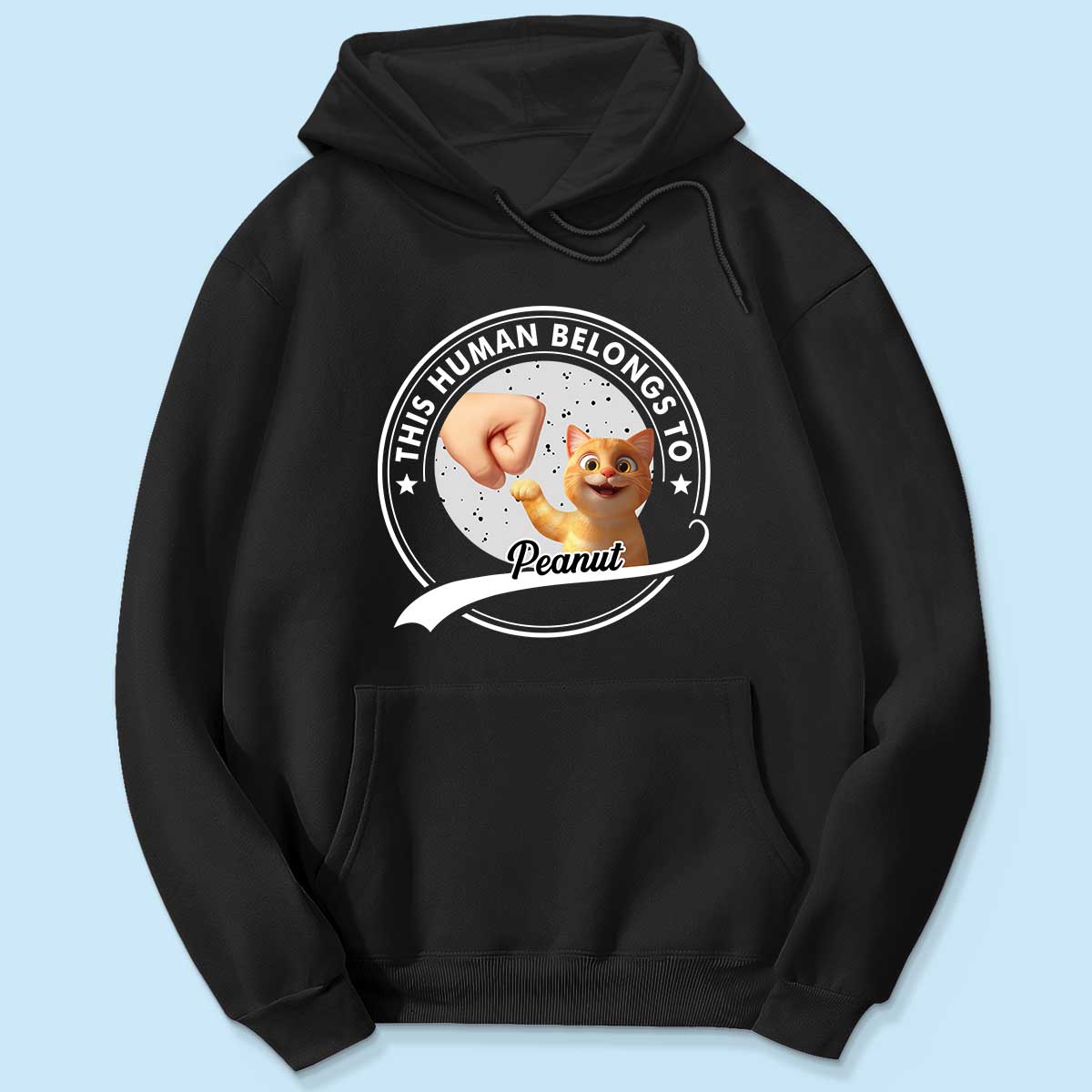 This Human Belongs To Cats Personalized Shirt, Gift for Cat Dads