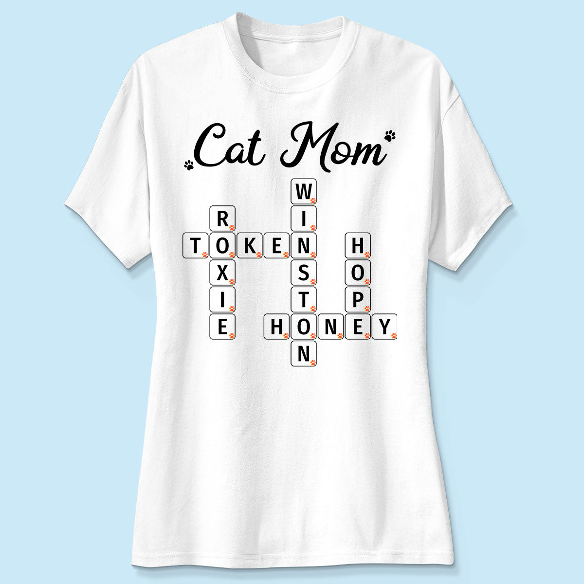 Cat Mom Dog Mom Fur Mama Unique Crossword Puzzle Personalized Shirt