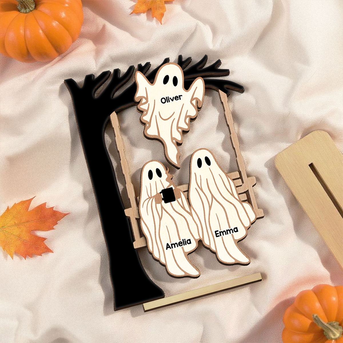 Ghost Friends We're Friends Until We Die Personalized Standing Wooden Plaque