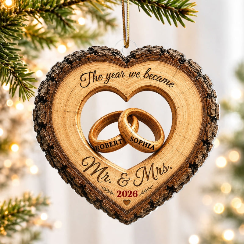Together Forever Couple Anniversary 2D Flat Plaque - Personalized Acrylic Ornament - Heartfelt Gift for Her, for Him