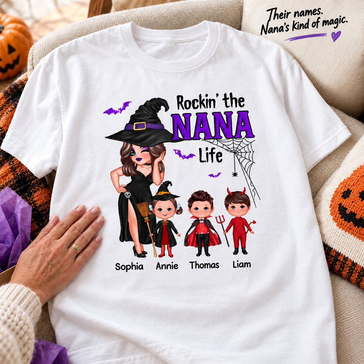 Pretty Woman Halloween Rockin‘ The Grandma Mom Auntie Life Personalized Shirt