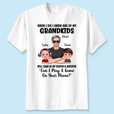 Funny Shirt For Grandpa Man And Kids Personalized Shirt