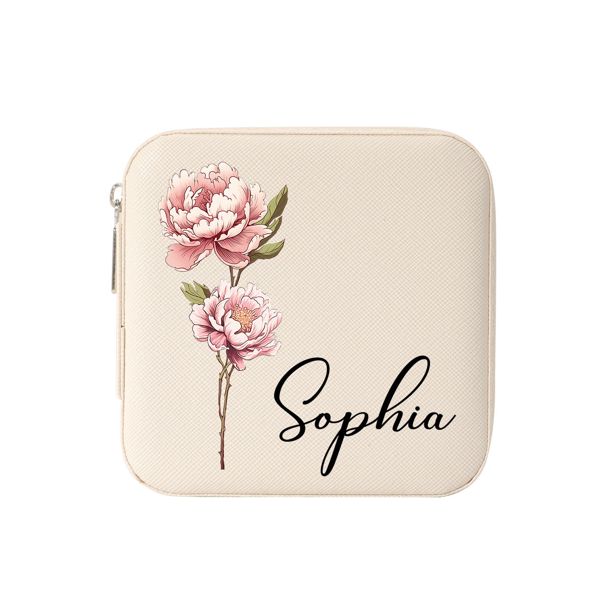 Woman Birth Month Flower Personalized Jewelry Box, Birthday Gift, Gift For Mom, Grandma