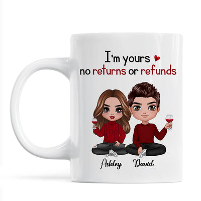 Doll Couple Sitting Gift For Him Gift For Her Personalized Mug