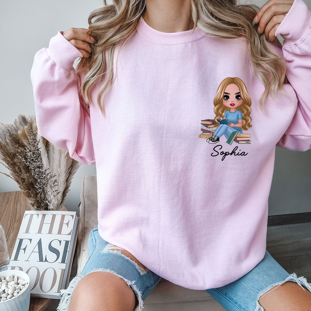 In My Bookworm Era Gift For Book Lover Reading Lover Personalized Double Sided Sweatshirt