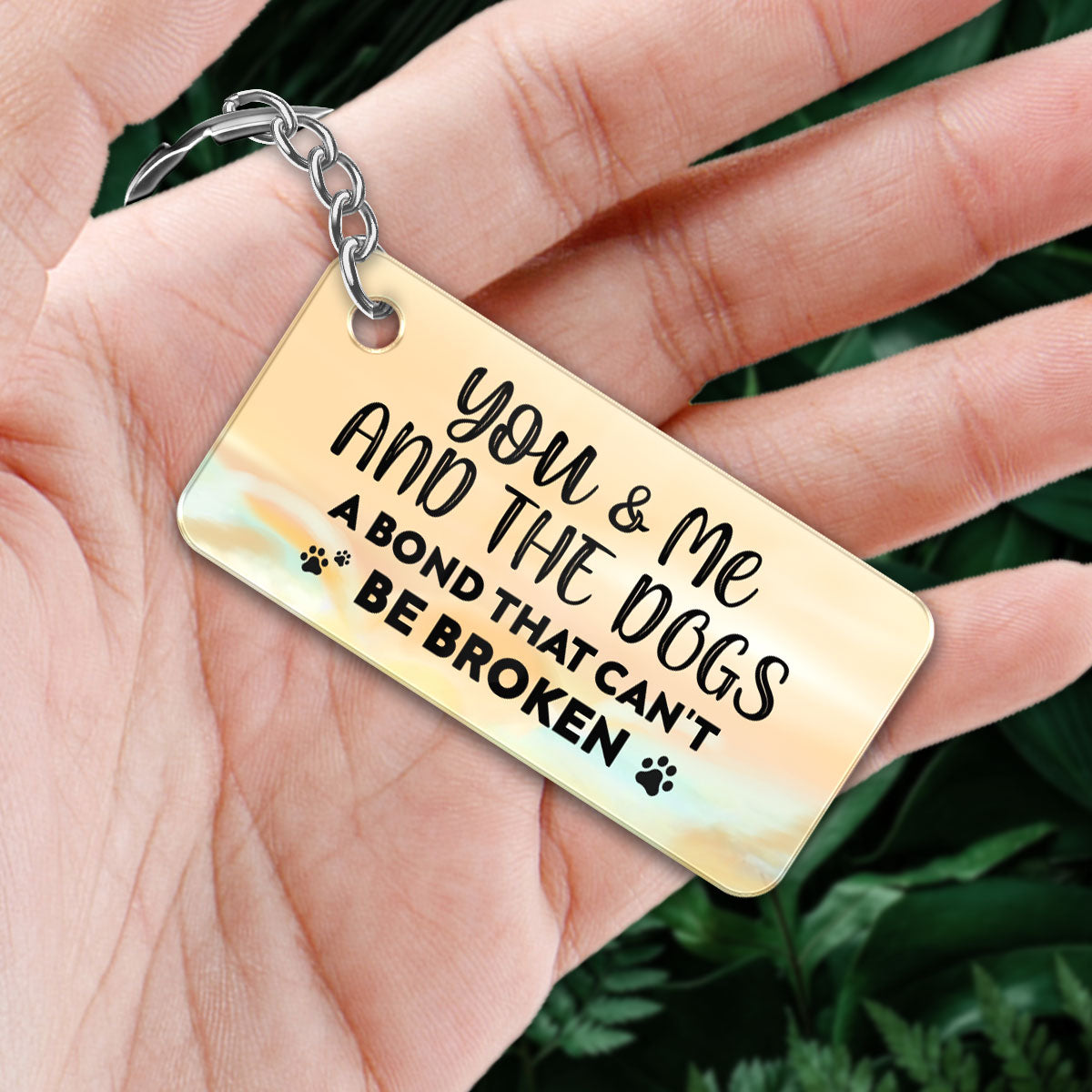 A Bond Can‘t Be Broken Couple And Dogs Personalized Acrylic Keychain