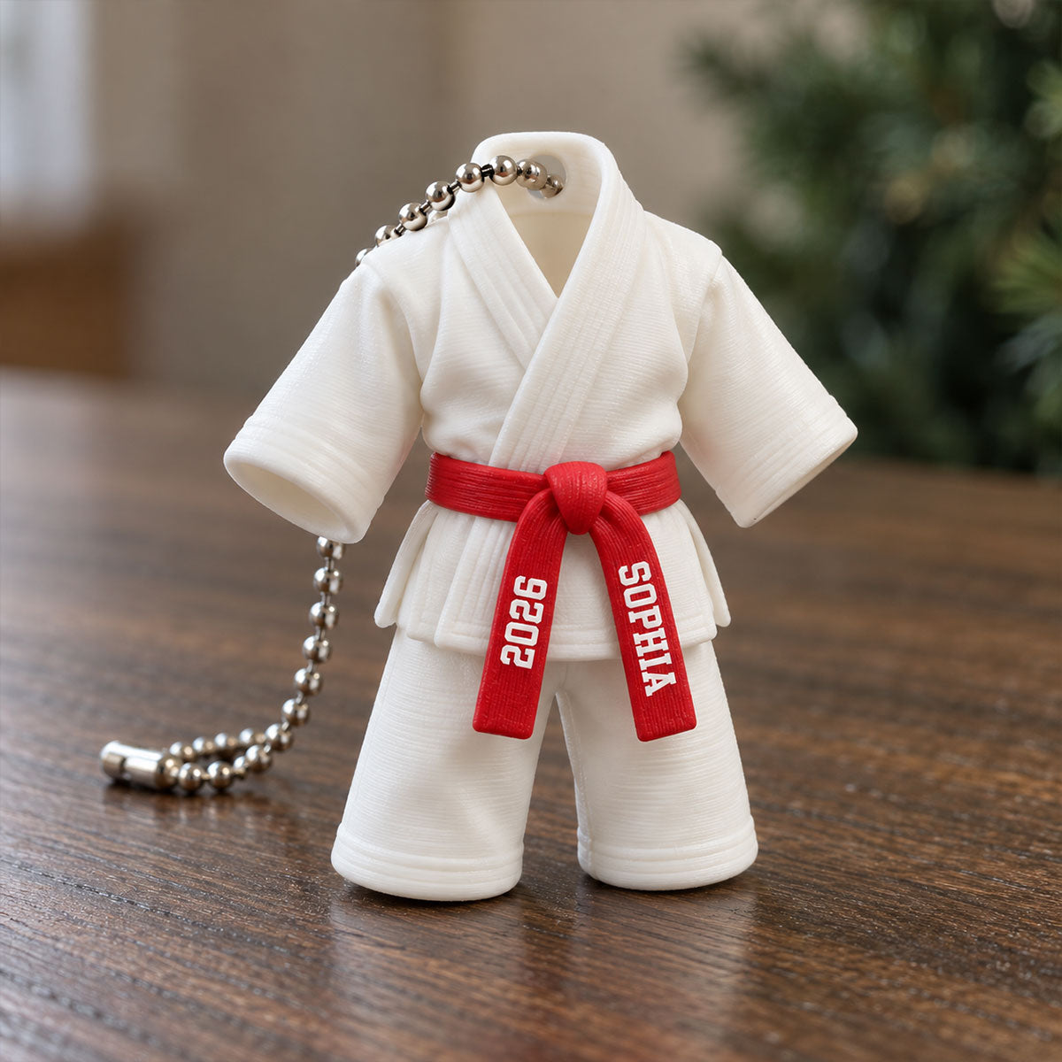 Karate Uniform - Personalized 3D Ornament - Christmas Gift For Daughter, Son, Granddaughter, Grandson