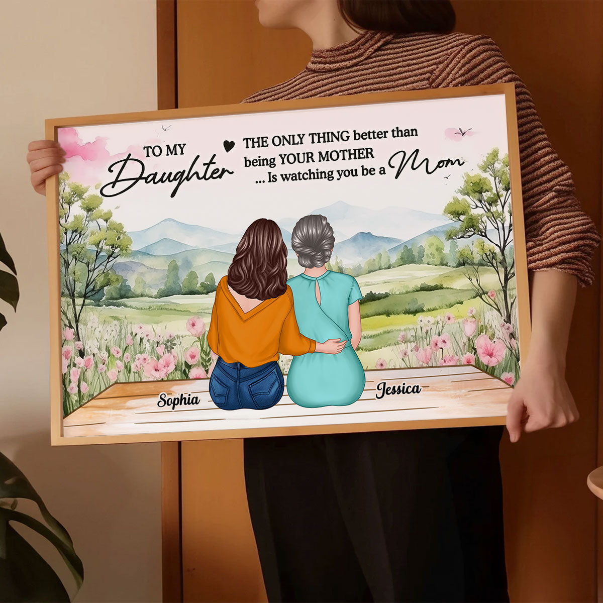Beautiful Landscape To My Daughter From Mom Happy Mother's Day Personalized Poster, Gift For Daughter