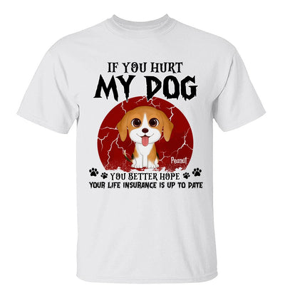 Halloween If You Hurt My Watercolor Cute Dogs Personalized Shirt