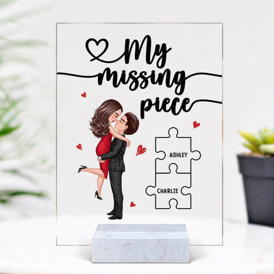 My Missing Piece Valentine‘s Day Gift For Her Gift For Him Personalized Rectangle Acrylic Plaque