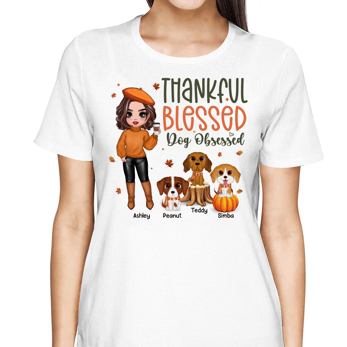 Fall Season Dog Mom Cute Dogs Personalized Shirt