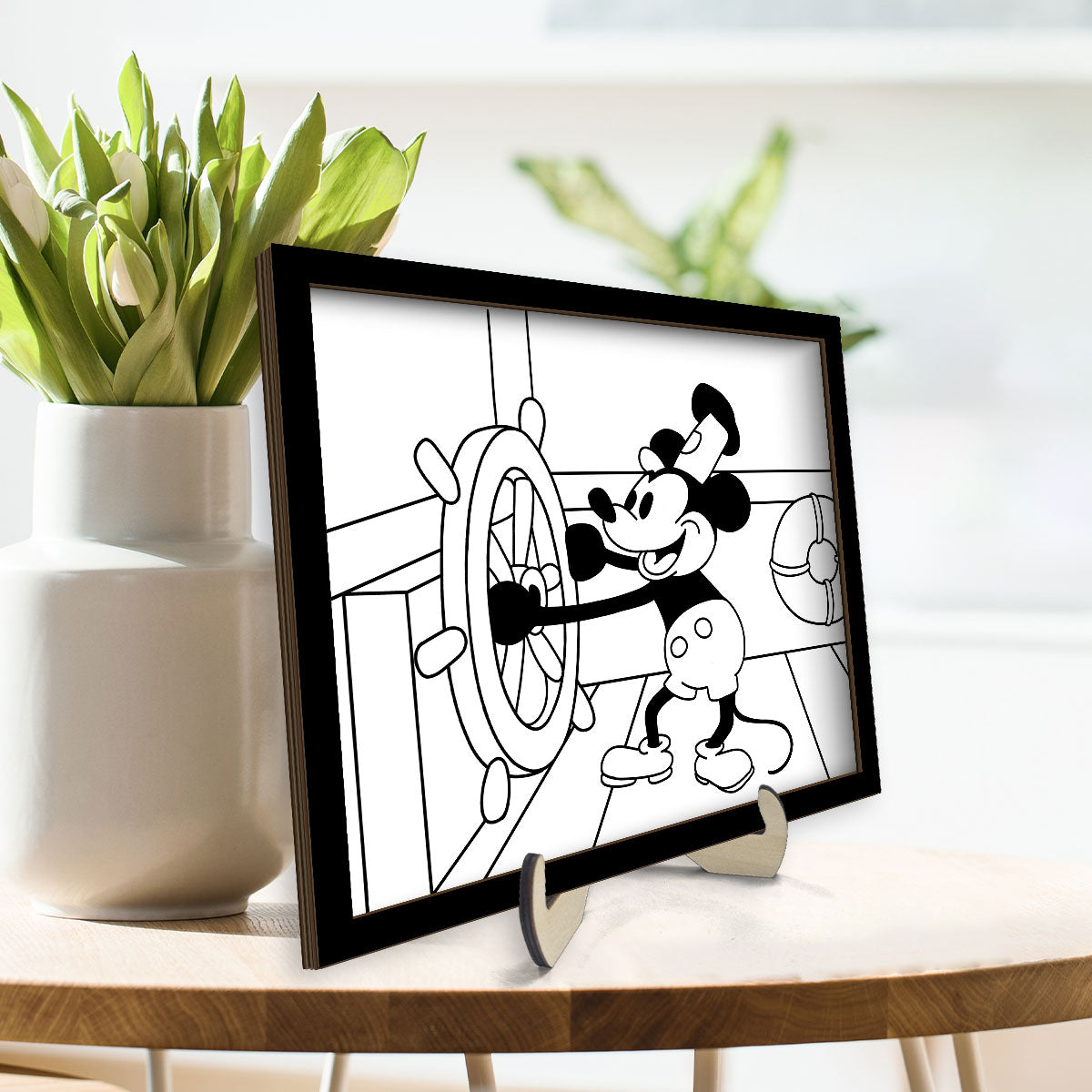 Famous Cartoon Character Personalized 2-Layer Wooden Plaque