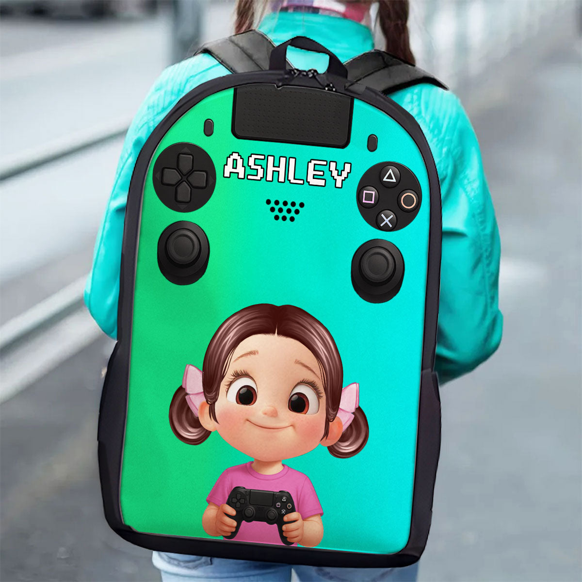 Gamer Design for Boys Girls - Personalized Backpack