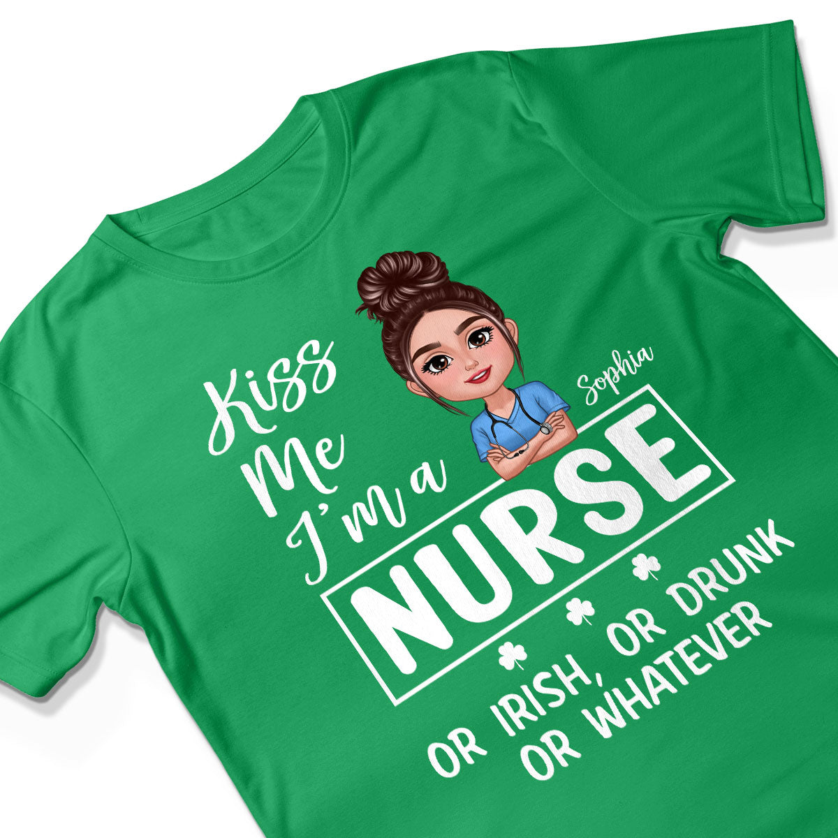Kiss Me Occupation Title St. Patrick's Day Personalized Shirt