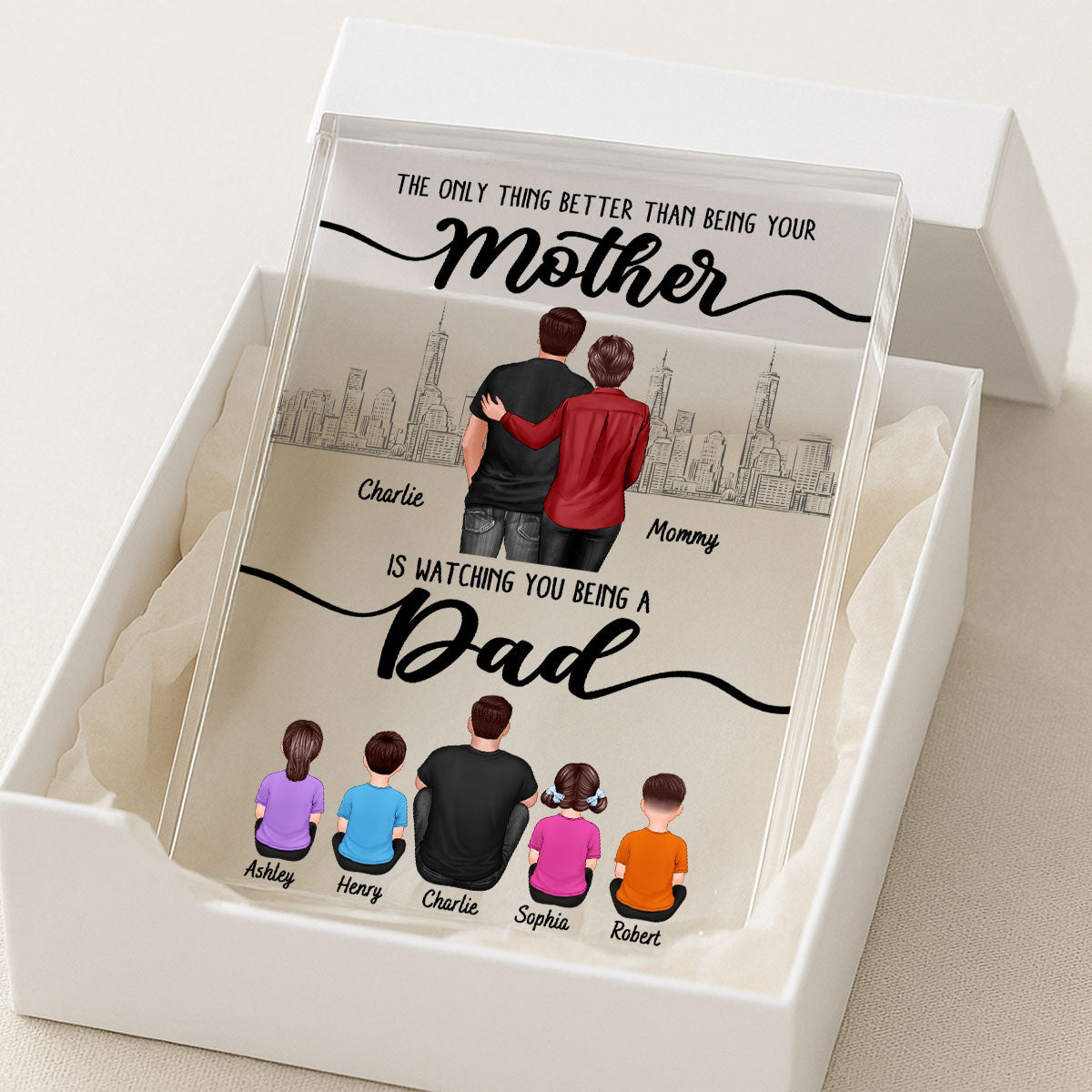To My Son From Mom The Only Thing Better Than Personalized Acrylic Block, Father's day gift